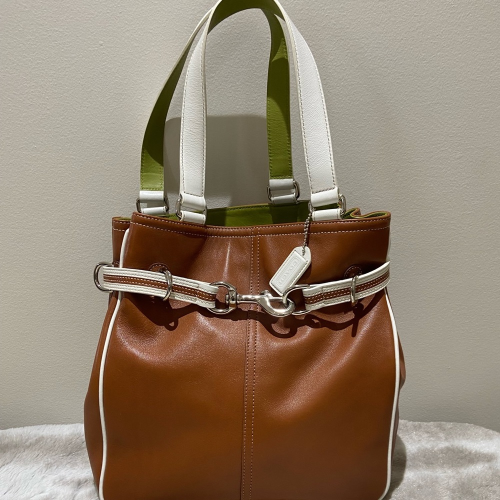 LEATHER COACH BAG